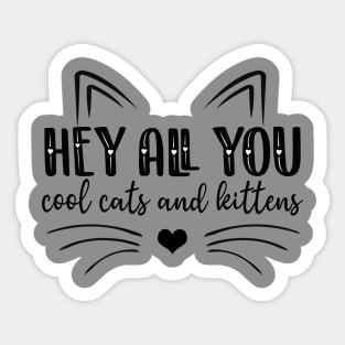 COOL CATS AND KITTENS Sticker